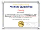 All Consumers Protection Association (TTKD) — Gold Brand Award Certificate